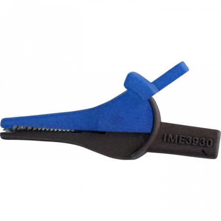 Зажим изолированный типа "крокодил", прямой, синий Радио-Сервис купить по низкой цене | МАКСПРОФИТ