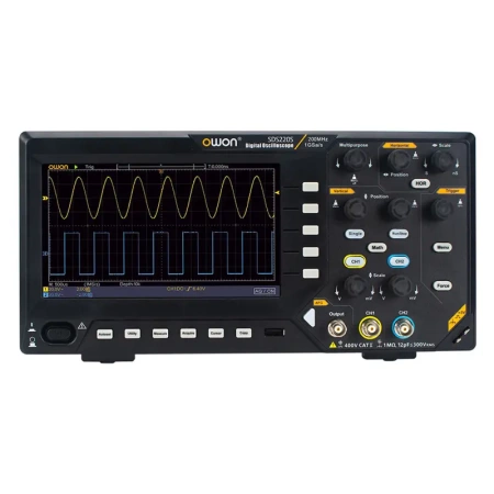 Осциллограф цифровой 2 канала, 200 МГц, с генератором сигналов 25 МГц OWON SDS220S купить по низкой цене | МАКСПРОФИТ