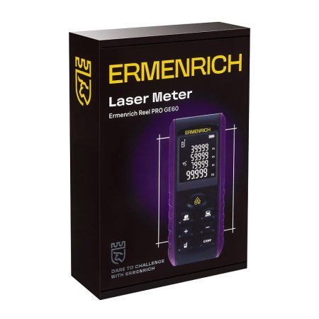 Лазерная рулетка Ermenrich Reel PRO GE60, фиолетовый купить по низкой цене | МАКСПРОФИТ