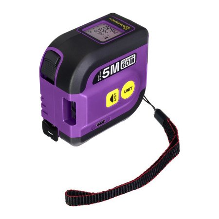 Рулетка с лазерным дальномером Ermenrich Reel SLR640, фиолетовый купить по низкой цене | МАКСПРОФИТ