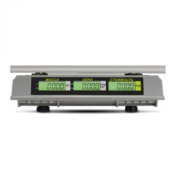 Торговые настольные весы M-ER 326 AC-32.5 "Slim" LCD Белые купить по низкой цене | МАКСПРОФИТ