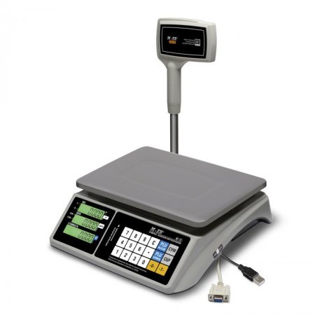 Торговые настольные весы M-ER 328 ACPX-6.1 "TOUCH-M" LCD RS232 и USB с поверкой купить по низкой цене | МАКСПРОФИТ